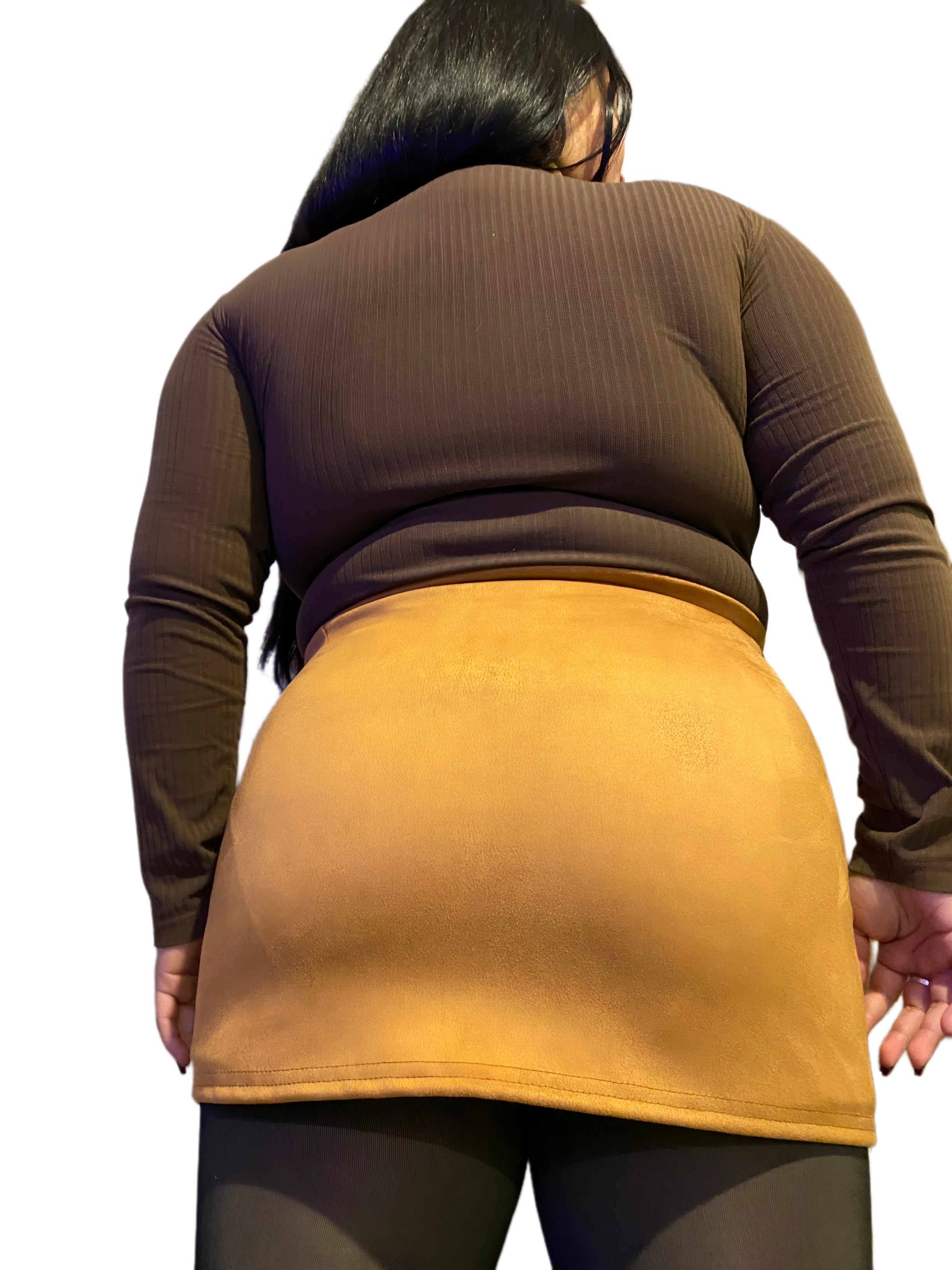 Falda Camila Gamuza