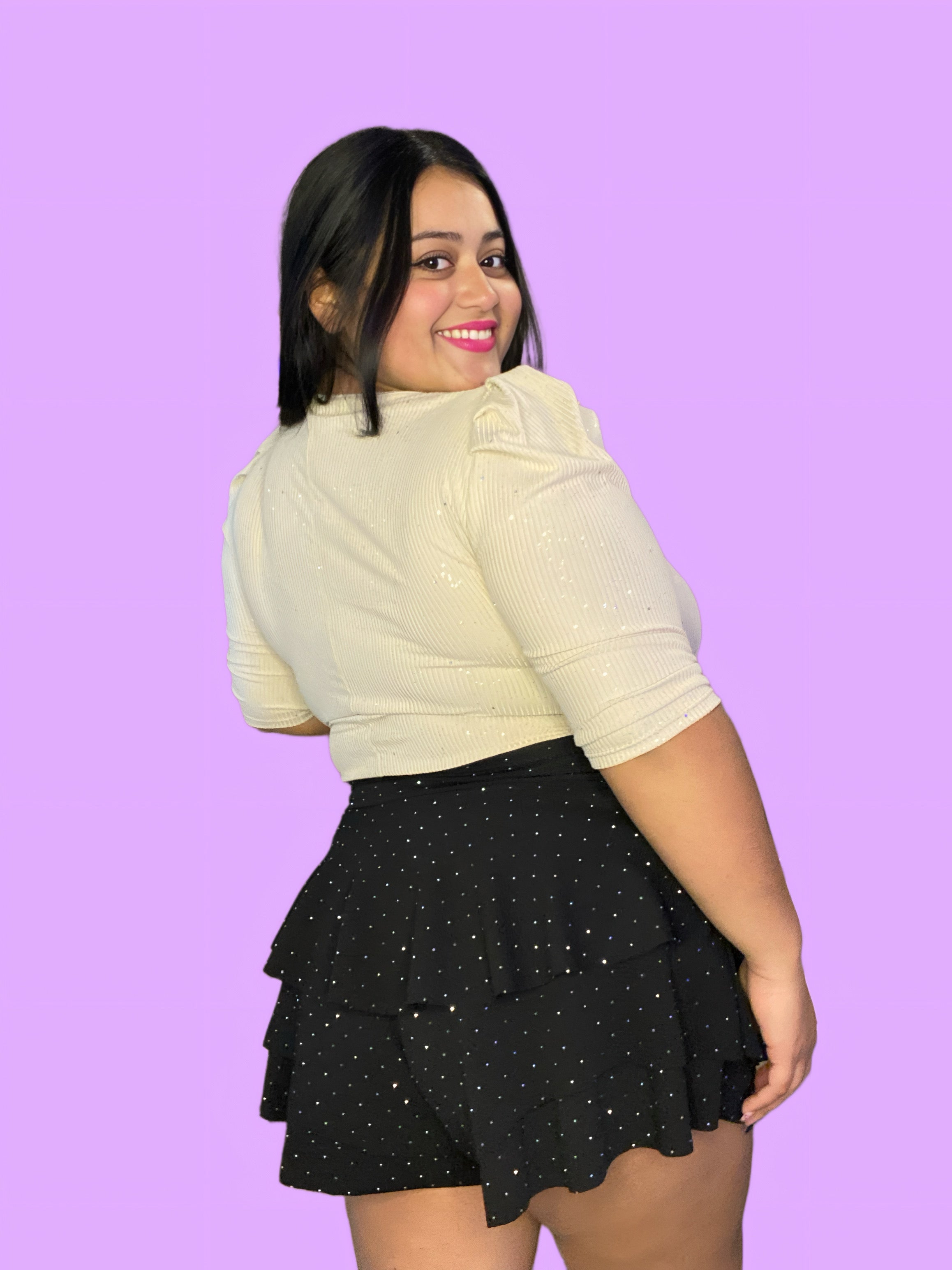 Falda brillos
