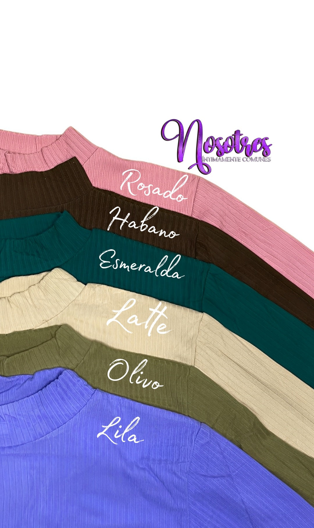 Camisetas acanaladas con franela