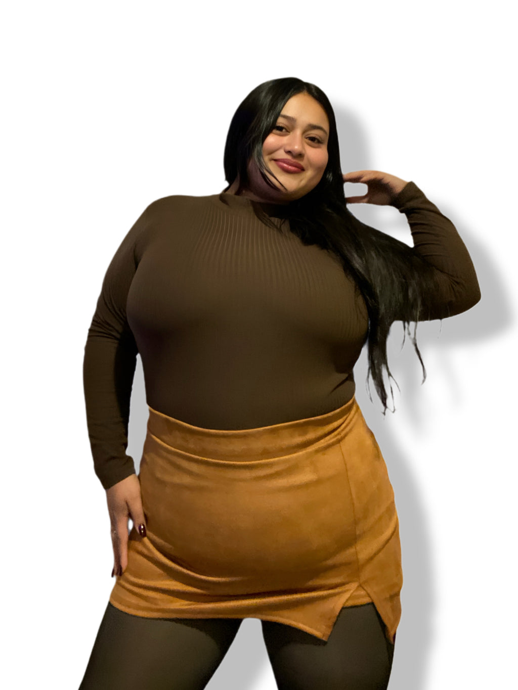 Falda Camila Gamuza