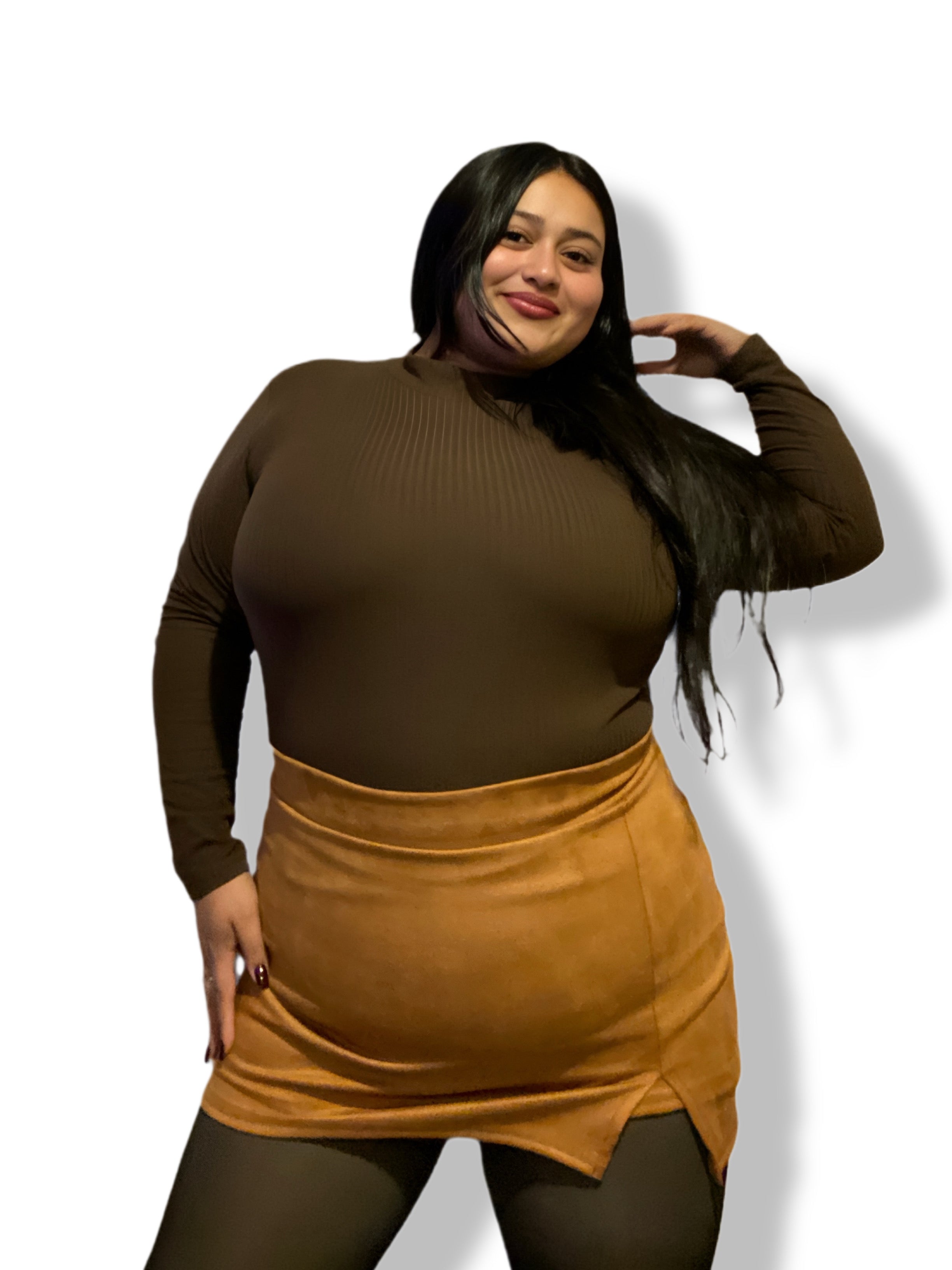Falda Camila Gamuza