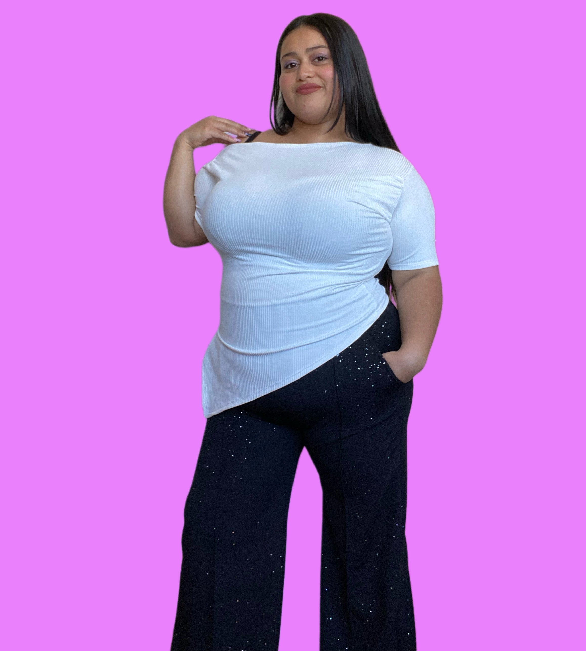 Polera asimétrica Plusize