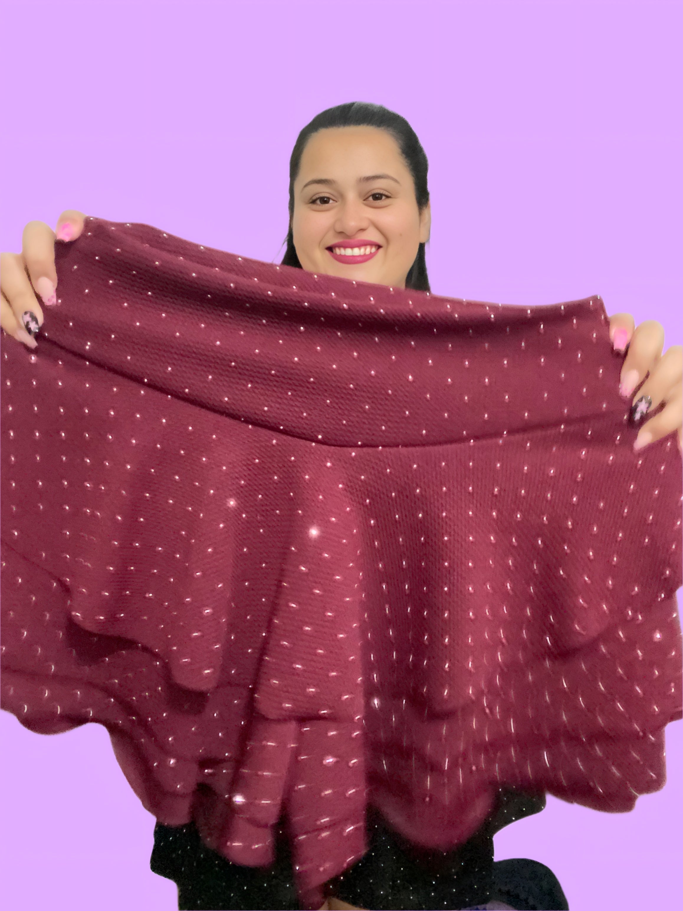 Falda brillos